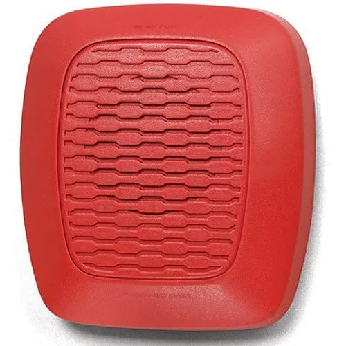 Gentex GHLFR Low Frequency Horn, 24VDC 520Hz Square Wave Audible, Red