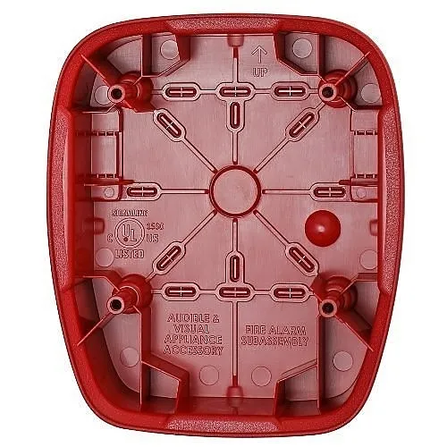 Gentex GHSLFBBR Surface Round Back-Box for GC Series, Red
