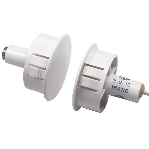 GRI GI-E19912WGB 1" Steel Door Recessed Switch Set, Wide Gap, 5W, 175VDC, 0.25 Amp, DPDT, X 2, Brown