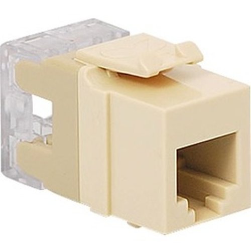ICC IC1076F0AL Voice RJ11 Keystone Jack for HD Style, Almond