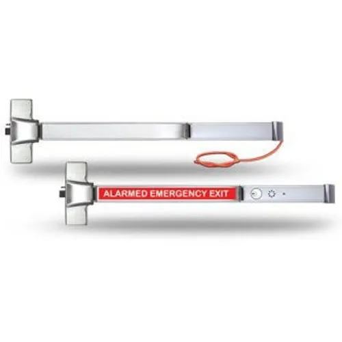 SDC GK08U Galaxy Series Escutcheon Trim for Exit Devices, Key Locks/Unlocks Lever, 2-3/8" Backset