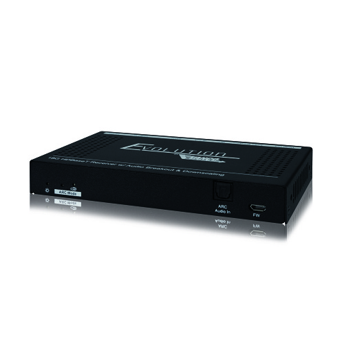 Evolution EVRXDSC 4K HDR HDBaseT Receiver with PoC, Downscaling, ARC, IR and RS-232