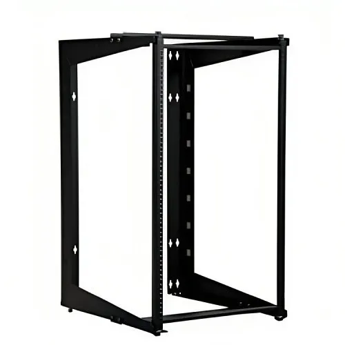 Great Lakes GL24SRD-B Swing Rack,12 RMU, 22" Usable Depth, 100 lb, Black