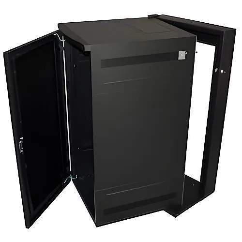 Great Lakes GL36WDXM-B-SH-00 WDX Wall Mount Mesh Door with Swing Handle, 36"H x 24"W x 32"D, 18U RS