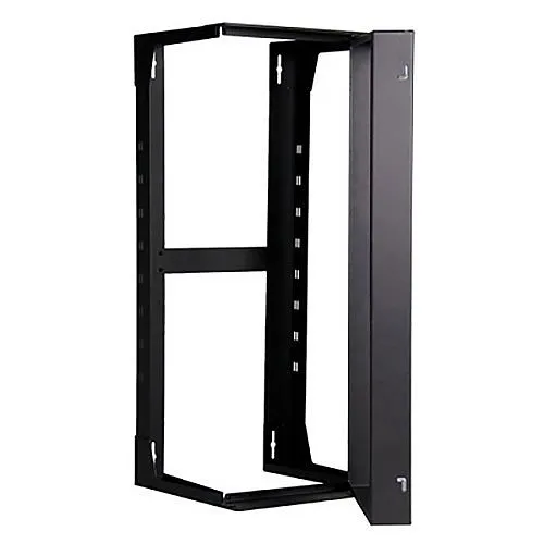Great Lakes GL48SR Wall Mount Swing Rack, Steel, 26 RU, Black