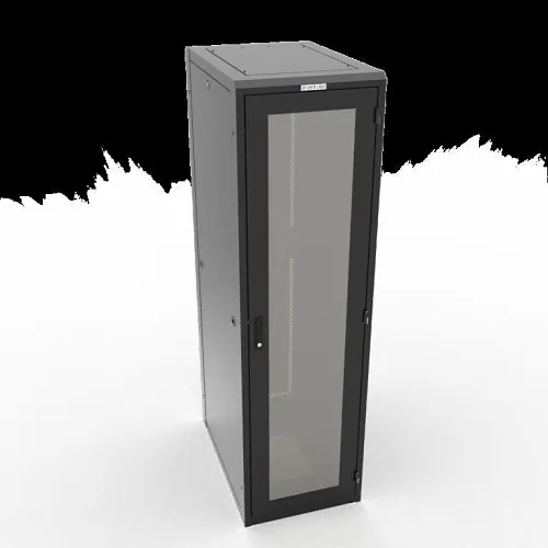 Great Lakes GL840E-2432-B-1032P E Standard Cabinet, Plexi Front Door, PV Solid Rear Door, 44U, 24" Width, 32" Depth, Black