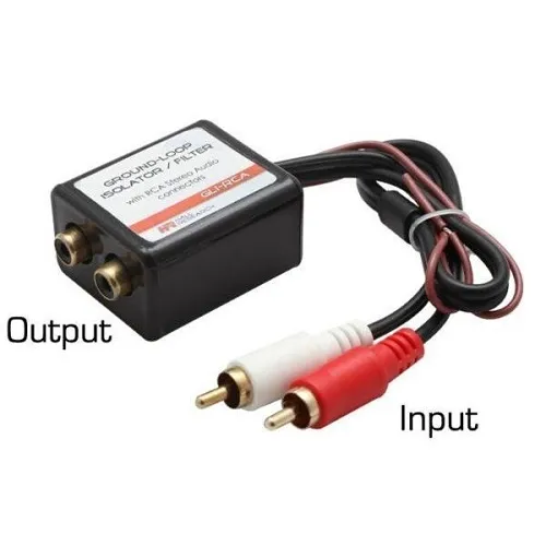 Hall GLI-RCA Stereo Audio Ground-Loop Isolator and Filter with RCA Connectors