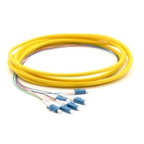 B.S. Cable GLL306H9P450FD 6-Fiber Armored Cable, LC to LC, Singlemode, Plenum