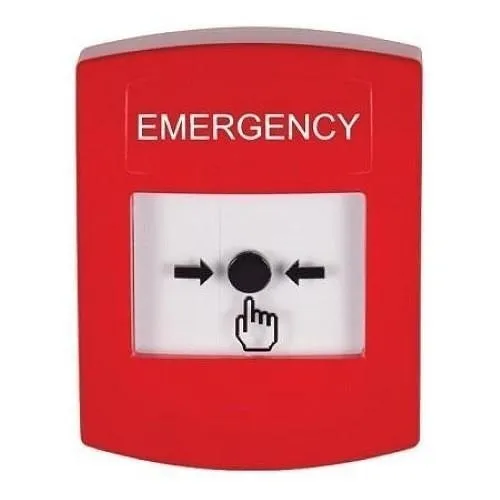 STI GLR001EM-EN Global Reset, Key-to-Reset DPDT with 2 Form C Contacts, No Cover, Red,' EMERGENCY' Label