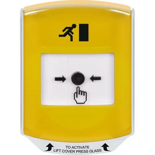 GLOBAL RESET YLW W/SHIELD DPDT