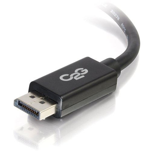 C2G CG54402 10' DisplayPort Cable with Latches 8K UHD M/M, Black