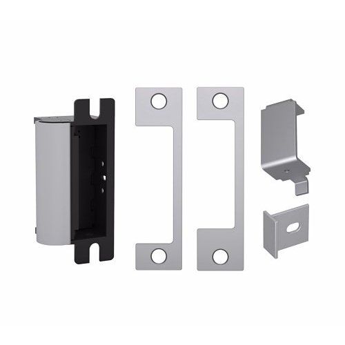 HES 1006CDB-12/24D-630 1006 Series Complete Electric Strike for Deadbolt Locks, Includes Faceplates (ND, HM), Satin Stainless Steel