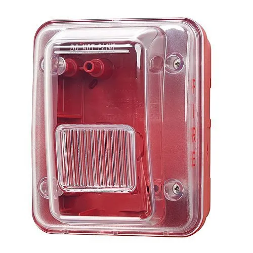 Gentex GOE-R Outdoor Enclosure Back Box, Red Faceplate