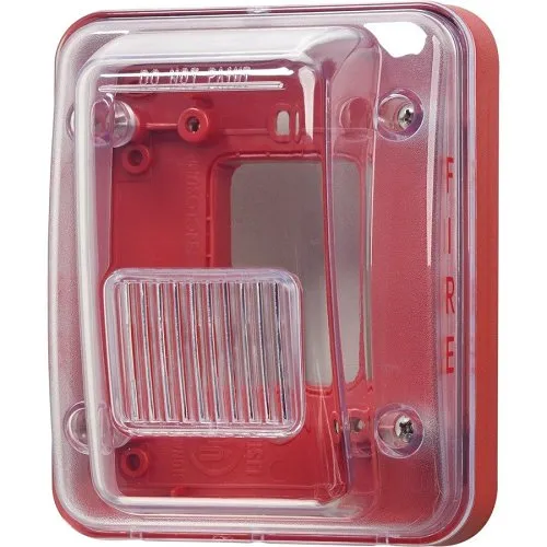 Gentex GOELP-R Low Profile Weatherproof Outdoor Enclosure, Red