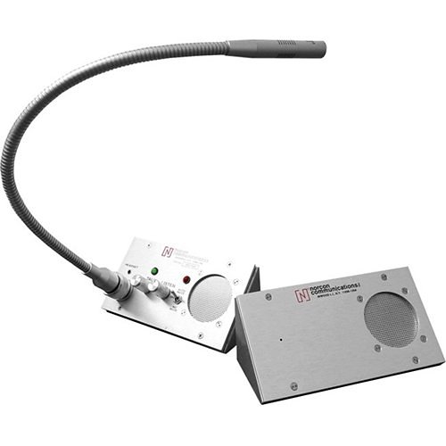 Alpha TTU-3-X Counter Mount Intercom with 15VDC Power Supply and Removable Microphone, 15VDC, Full Duplex Communication