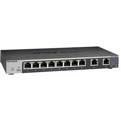 Netgear GS110EMX-100NAS 8-Port Gigabit Ethernet Web-Managed Switch with Uplinks