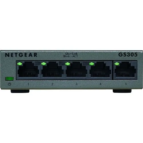 Netgear GS305 300 Series 5-Port Gigabit Ethernet Unmanaged Switch