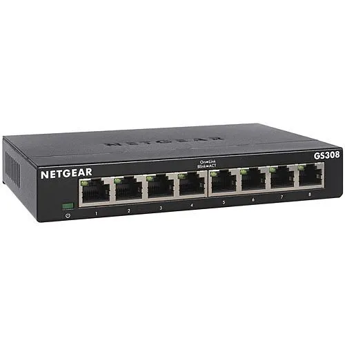 Netgear GS308 8-Port Gigabit Ethernet Switch Unmanaged