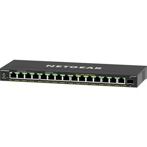 Netgear GS316EPP 16-Port High-Power PoE+ Gigabit Ethernet Plus Switch with SFP port, 231W