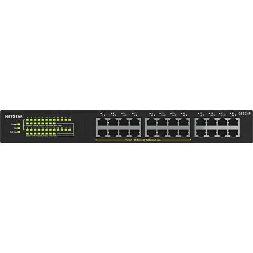 Netgear GS324P 24-Port Gigabit Ethernet Unmanaged Switch with 16-Ports PoE+ (190W)