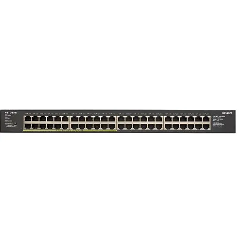 Netgear GS348PP SOHO Ethernet Unmanaged (GS348PP) 48-Port Gigabit Ethernet Unmanaged PoE+ Switch (380W)