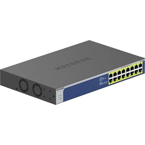 Netgear GS516PP 16-Port Gigabit Ethernet High-Power PoE+ Unmanaged Switch (260W)