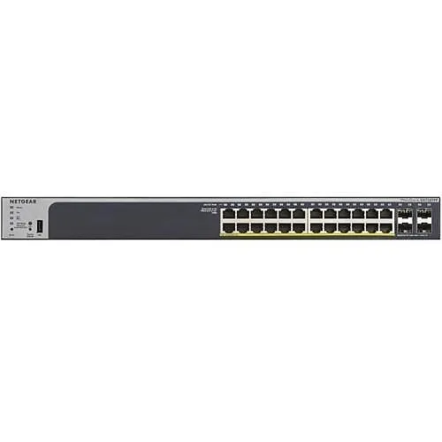 Netgear GS724TPP-300NAS 24-Port Gigabit Ethernet PoE+ Smart Switch with Optional Remote / Cloud Management and 2 SFP Ports (380W)
