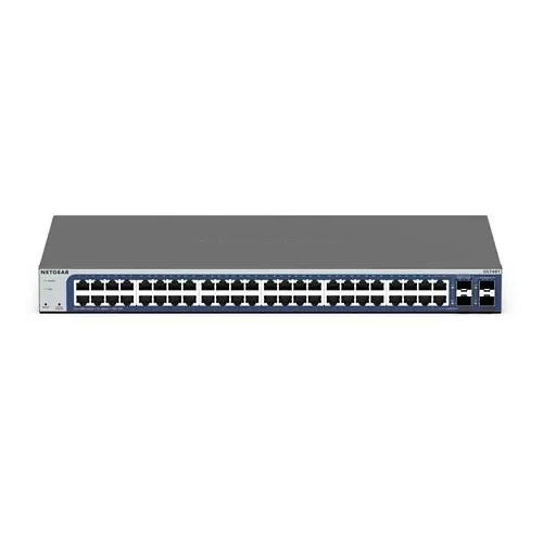 Netgear GS748T-600NAS 48-Port Gigabit Ethernet Smart Switch with 2-Port Copper / SFP Combo and 2-Port Dedicated SFP