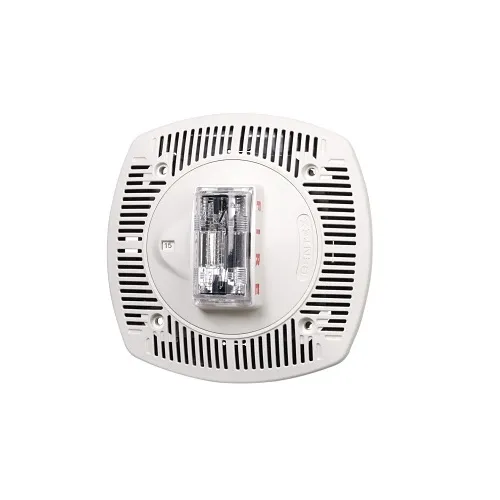 Gentex GSW Speaker with Selectable Candela LED Strobe and Universal Mount, White Faceplate
