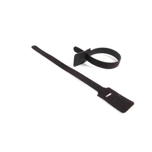 HellermannTyton GT.50X80P2 1/2" X8 Velcro Tie, 10 per Bag, Black