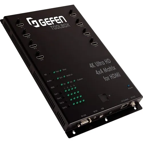 Gefen GTB-HD4K2K-444-BLK 4×4 Matrix for HDMI 4Kx2K, Black