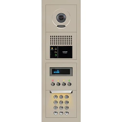 Aiphone GTV-DES104B 10-Key Video Entrance Panel Kit, 1X4 Size