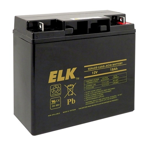 ELK 12180 Sealed Lead Acid Battery, 12V 18Ah