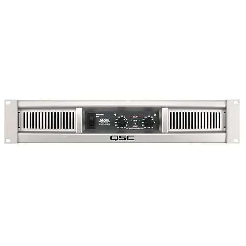 QSC GX5 2-Channel Professional Power Amplifier, 500W at Ohms Stereo Mode, 20Hz-20kHz Frequency, 20kOhms Balanced Impedance