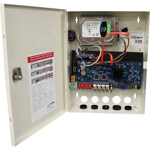 Speco H12WHRN 12-Channel Hybrid DVR, HD-TVI Channels Plus IP Channels, 4TB HDD, NDAA Compliant, White