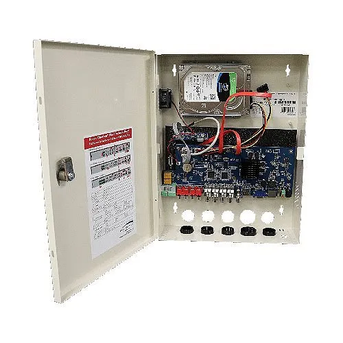 Speco H12WHRN8TB 12-Channel Hybrid Wall Mount DVR, 8TB