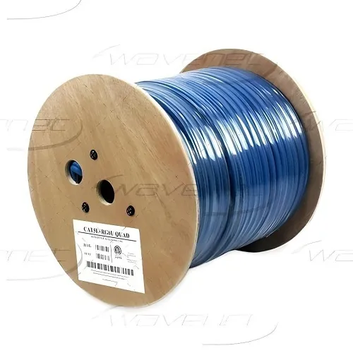 Wavenet H16E16QMBL2-500 CAT6E and RG6 Quad Siamese Cable