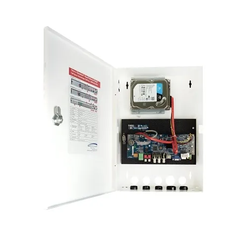 Speco H16WHRLNM6TB 16-Channel Wall Mount Hybrid Recorder, 8 Hybrid + 8 IP, 6TB + Monitor