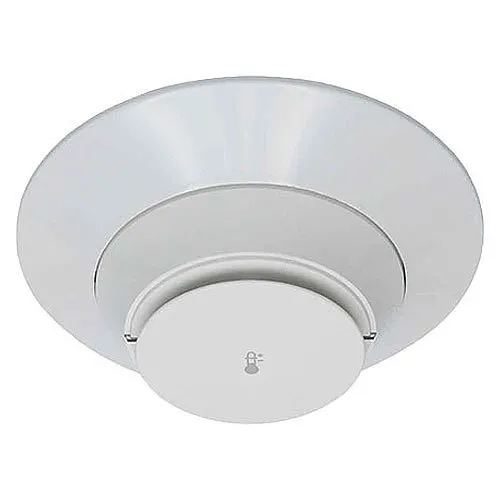 Fire-Lite H365 Addressable Heat Detector, Low-Profile Intelligent 135°F Fixed Thermal Sensor and LiteSpeed Only, White
