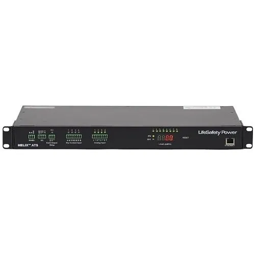 LifeSafety Power HAC-8R-BOXED AC Helix ATS Power Distribution Unit, Rack Mounted, 1U