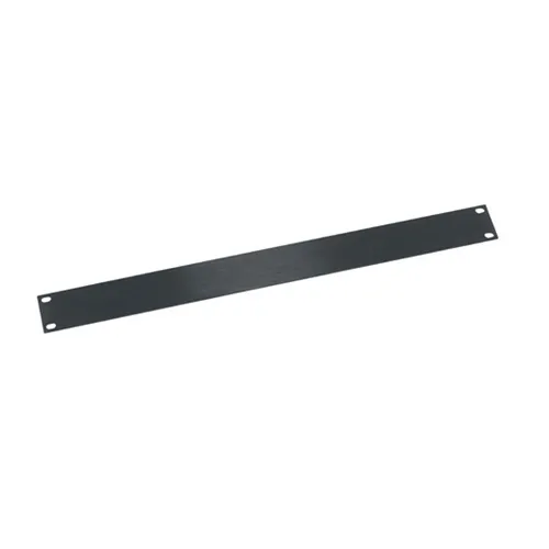 Middle Atlantic HBL1 1U RMS Flat Rack Blank Panel, Aluminum, Black BU RMSshed and Anodized