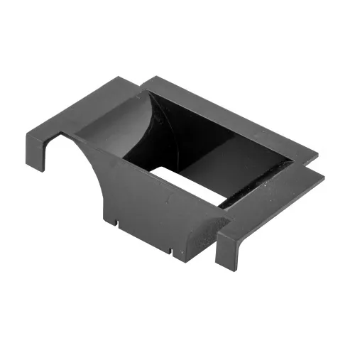 Hubbell HBTCDBK Wire and Basket Tray Accessory, Cable Dropout, Polymer, Black