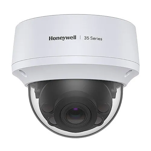 Honeywell HC35W48R2 35 Series 8MP IR MFZ WDR IP Dome Camera, 2.7-13.5mm Lens, White