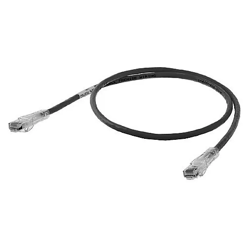 Hubbell HC6BK01 Hubbell HCAT6BK01 CAT6 UTP Patch Cords, 1', Black