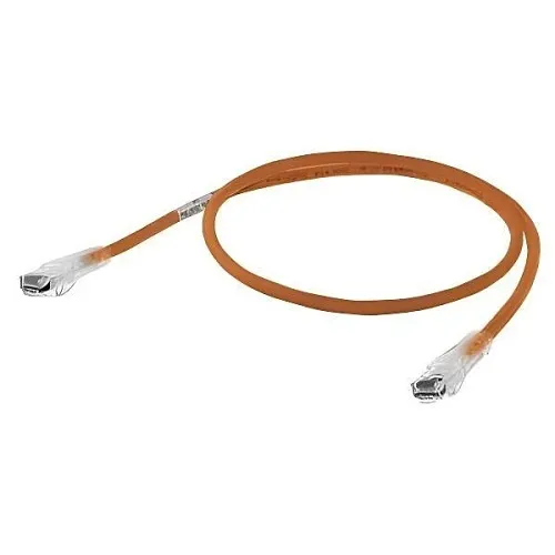 Hubbell HC6OR05 CAT6 Slim Patch Cord, Speed Gain, 5', Orange