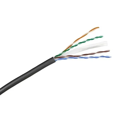 Hubbell HC6RPBK NEXTSPEED CAT6 Plenum UTP Cable, 550MHz, Black