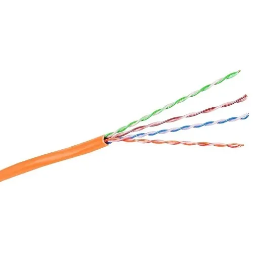 Hubbell HC6RPEOR CAT6 Network Cable, Plenum Rated, Orange