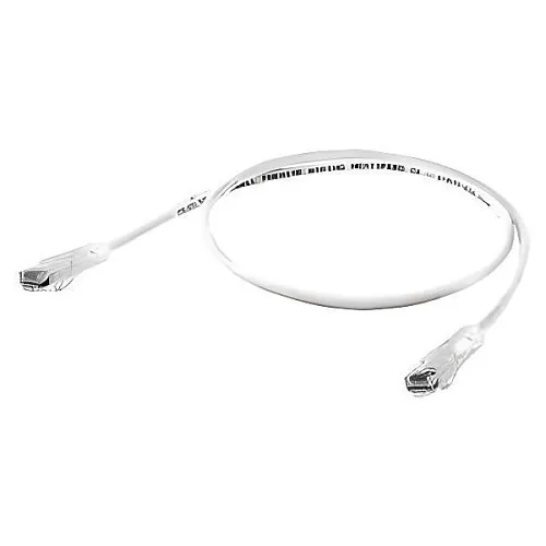 Hubbell HC6W07 CAT6 Patch Cord, Speed Gain, Slim, 7', White