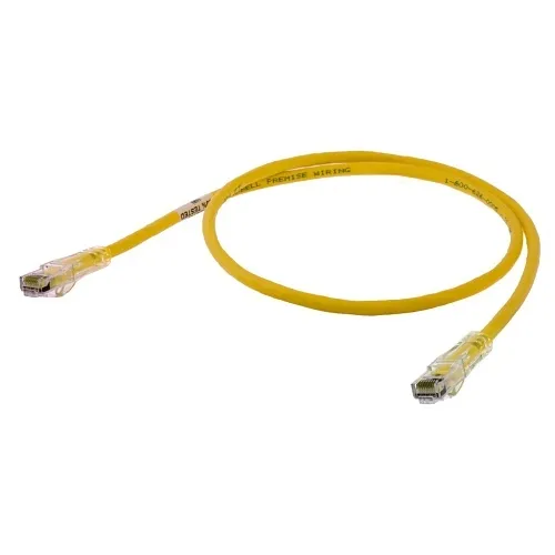 Hubbell HC6Y03 CAT6 Patch Cord, Speed Gain, Slim, 3', Yellow