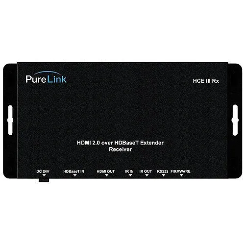 PureLink HCE III TX/RX HDTools Ultra HD HDMI 2.0, 4K60 4:4:4, HDCP 2.2, IR, RS-232, Bi-directional POE over CATx (HDBaseT) Transmitter/Receiver Kit